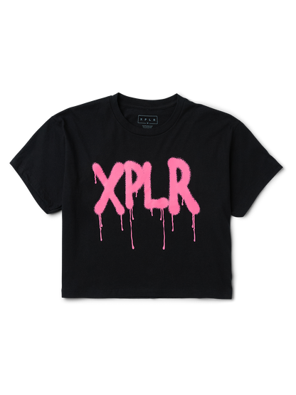 Cropped Graffiti Tee