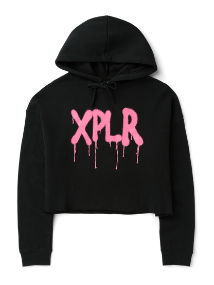 Cropped Graffiti Hoodie