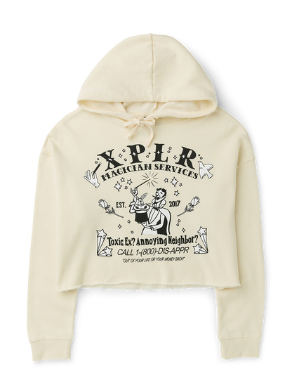 Magician Services Cropped Hoodie