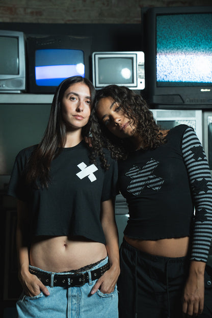 X Logo Crop Tee