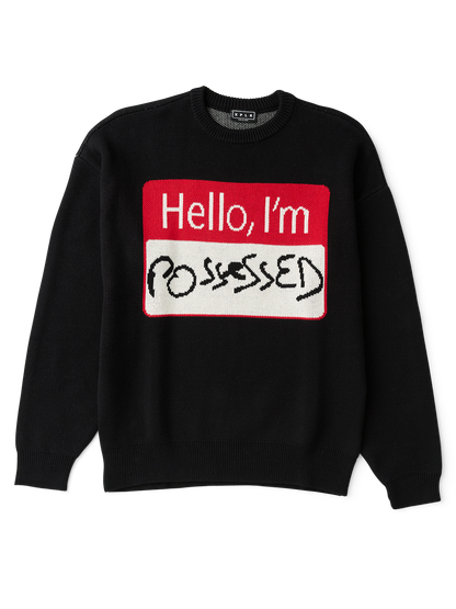 Hello, I'm Possessed Knit Sweater