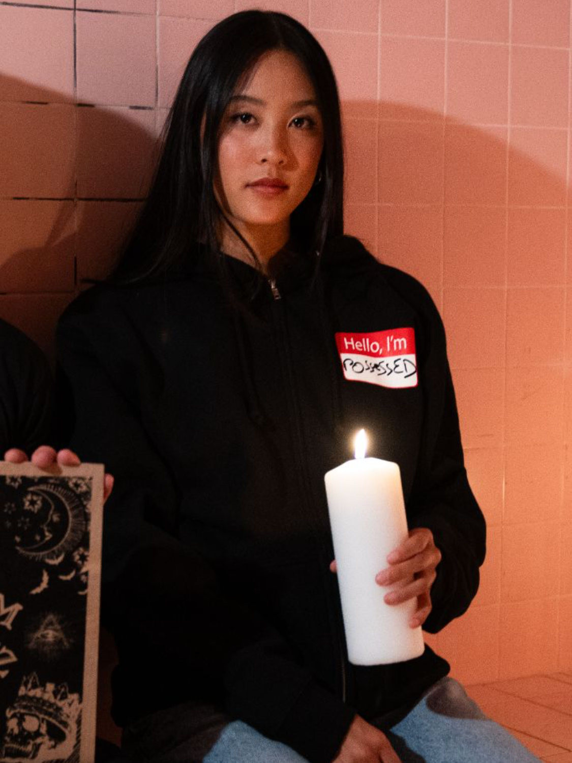 Hello, I'm Possessed Zip Up Hoodie